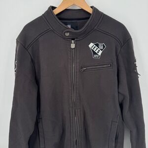 New York Jets Y2K NFL Pro Line Jacket Mens Large Full Zip Up Sweatshirt Pullover